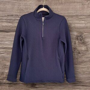 Dudley Stephens Pocomo Pullover Navy Blue Waffle XS NWT